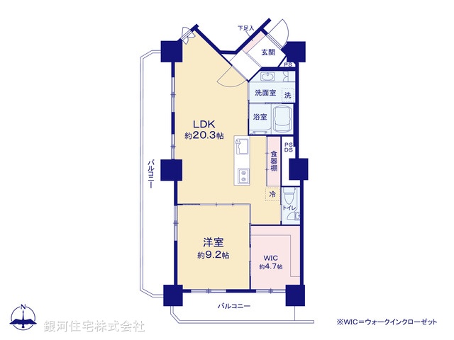 G00392415 神奈川県川崎市幸区大宮町 中古マンション 9990万円【間取図】