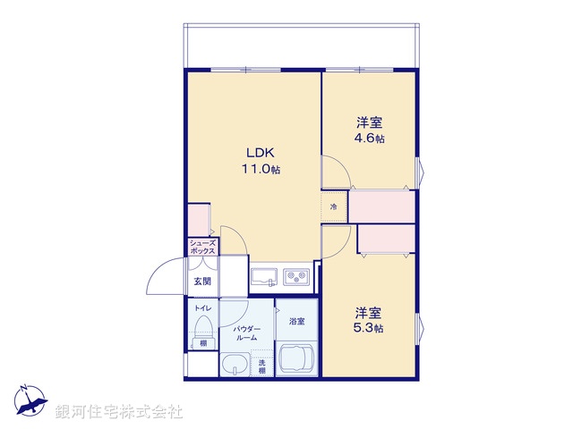 G00392419 東京都大田区池上７丁目 中古マンション 3180万円【間取図】