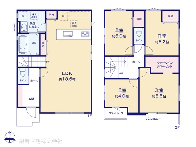 G00392438 東京都八王子市楢原町 新築一戸建て 3799万円【間取図】