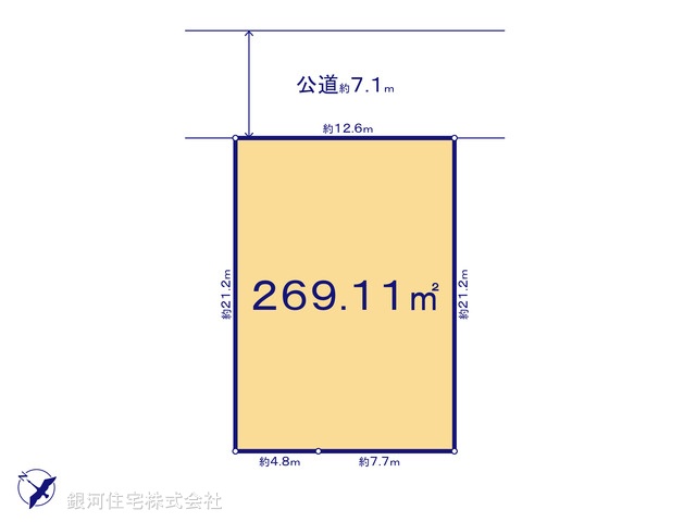 G00392490 東京都大田区田園調布３丁目 土地 3億3800万円【区画図】