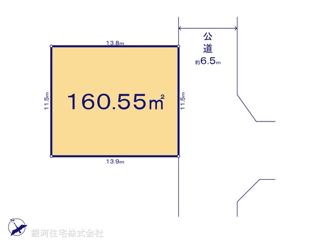 G00392524 神奈川県海老名市国分寺台５丁目 土地 3280万円【区画図】
