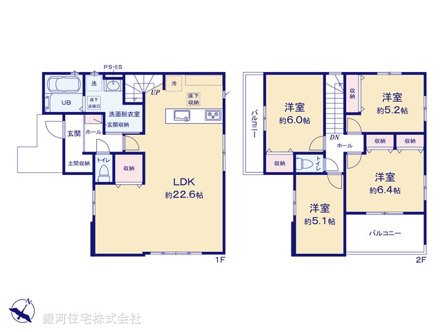 G00392567 埼玉県入間市宮寺 新築一戸建て 4099万円【間取図】