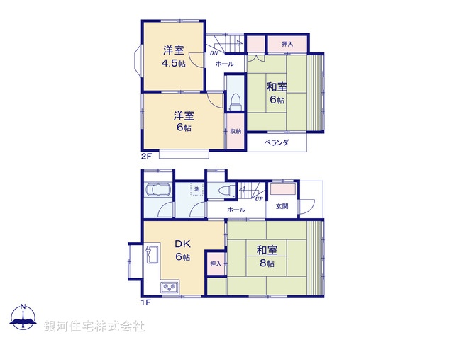 G00392580 千葉県市川市下貝塚２丁目 中古一戸建て 1180万円【間取図】