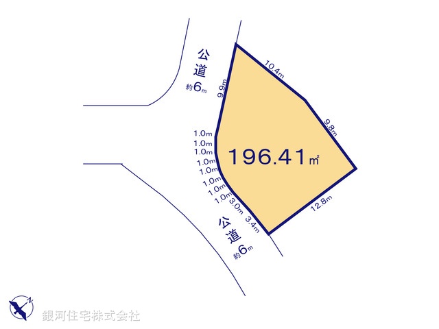 G00392626 千葉県柏市増尾台２丁目 土地 2850万円【区画図】