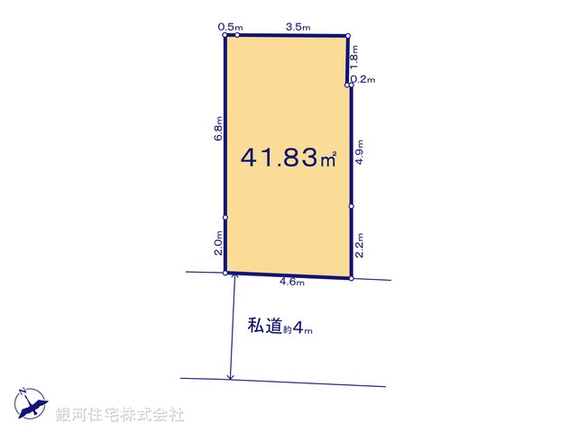 G00392647 東京都文京区大塚６丁目 土地 9070万円【区画図】