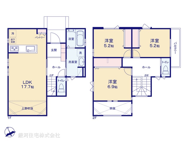G00392656 千葉県船橋市田喜野井５丁目 中古一戸建て 4280万円【間取図】