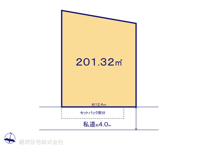G00392671 東京都東大和市南街２丁目 土地 4180万円【区画図】