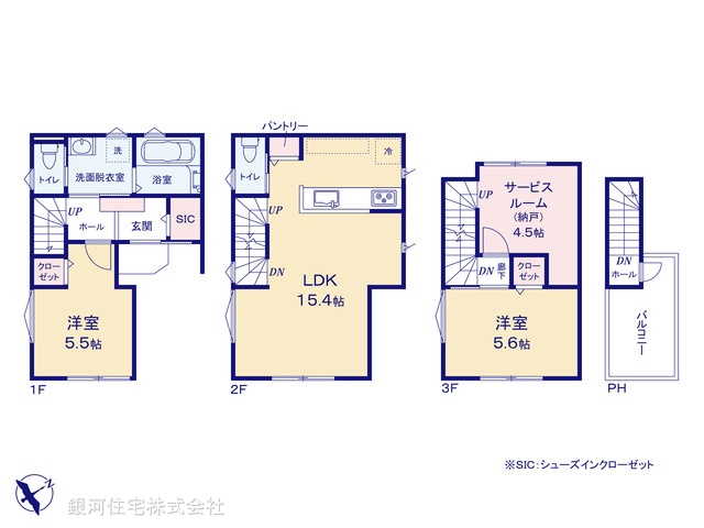 G00392676 千葉県市川市南八幡１丁目 新築一戸建て 4180万円【間取図】