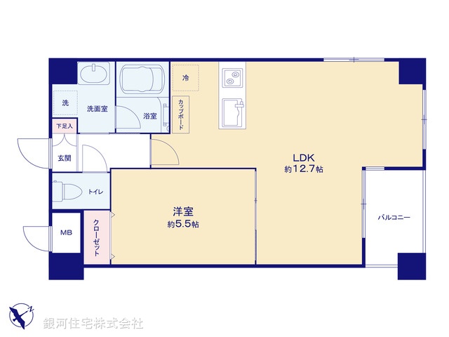 G00392708 東京都世田谷区世田谷２丁目 中古マンション 6790万円【間取図】