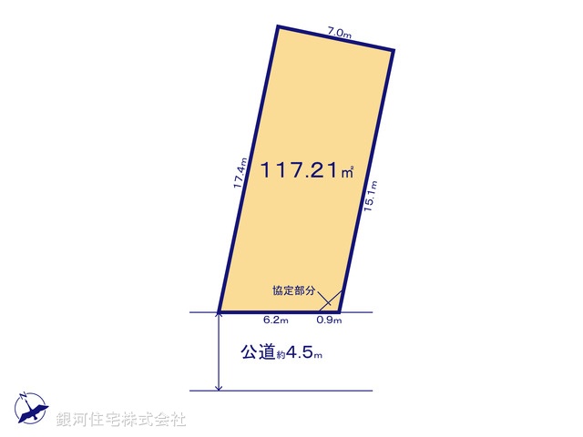 G00392783 千葉県四街道市和良比 土地 2330万円【区画図】