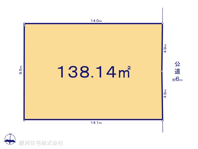 G00392786 千葉県柏市豊四季 土地 3199万円【区画図】