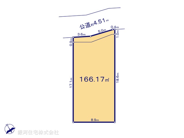 G00392787 千葉県流山市松ヶ丘６丁目 土地 3499万円【区画図】