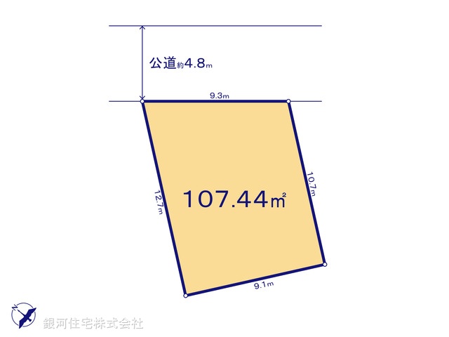 G00392788 千葉県流山市美田 土地 3899万円【区画図】