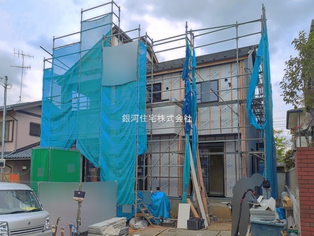 G00392789 神奈川県横浜市泉区上飯田町 新築一戸建て 5590万円 土地面積165.17m² (約49.96坪) 建物面積102.43m² (約30.98坪) 間取り４ＬＤＫ 築年月2026年05月(築１年以内)【外観10】
