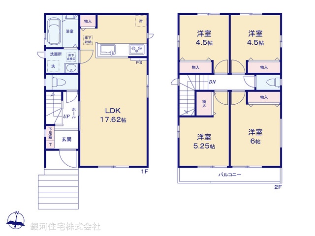 G00392810 千葉県八千代市勝田台７丁目 新築一戸建て 4490万円【間取図】