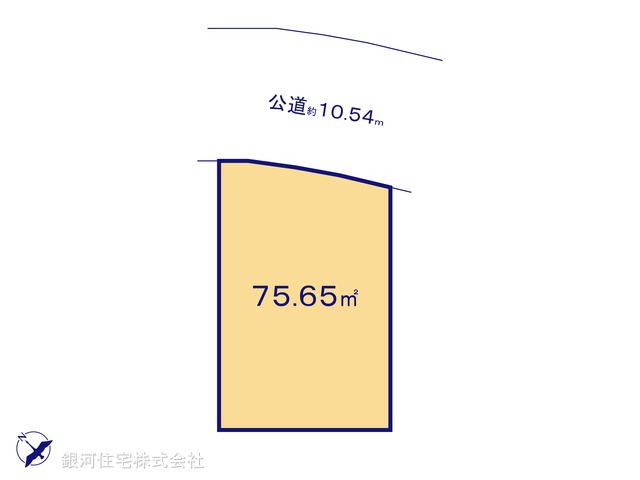 G00392814 東京都府中市西府町４丁目 土地 3560万円【区画図】