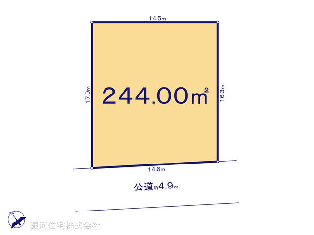G00392818 神奈川県鎌倉市西鎌倉４丁目 土地 5680万円【区画図】