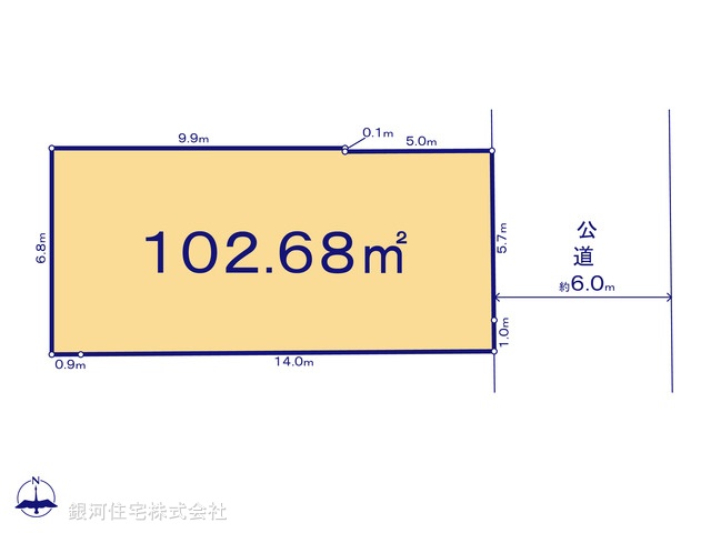 G00392832 神奈川県座間市四ツ谷 土地(建築条件付土地) 2380万円【区画図】