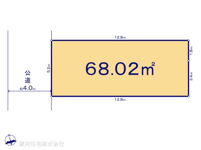 G00392835 神奈川県藤沢市長後 土地(建築条件付土地) 2140万円【区画図】