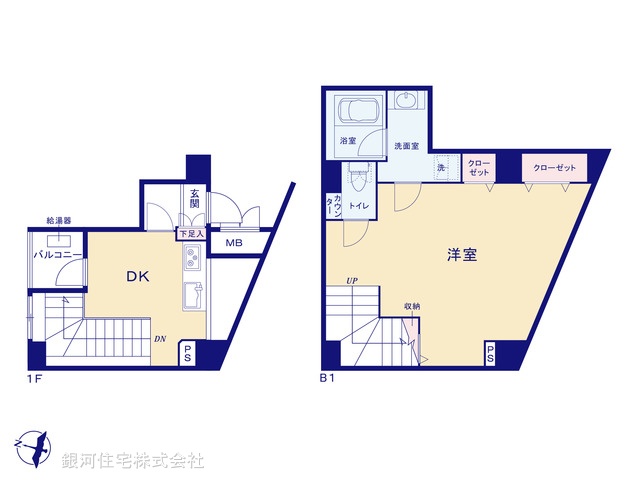 G00392839 東京都渋谷区恵比寿１丁目 中古マンション 8290万円【間取図】