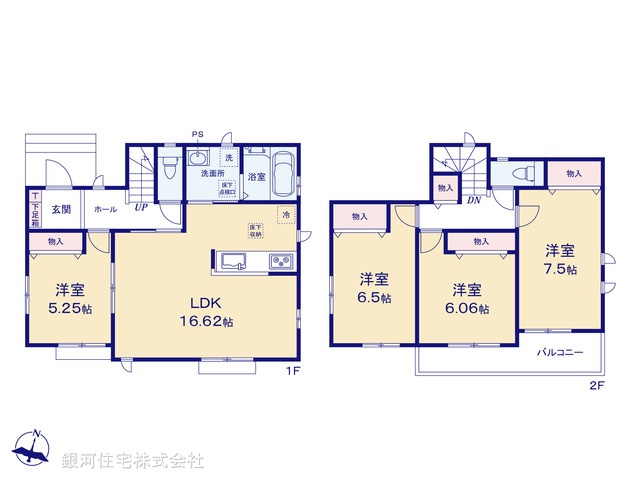 G00392870 東京都八王子市元八王子町１丁目 新築一戸建て 3590万円【間取図】