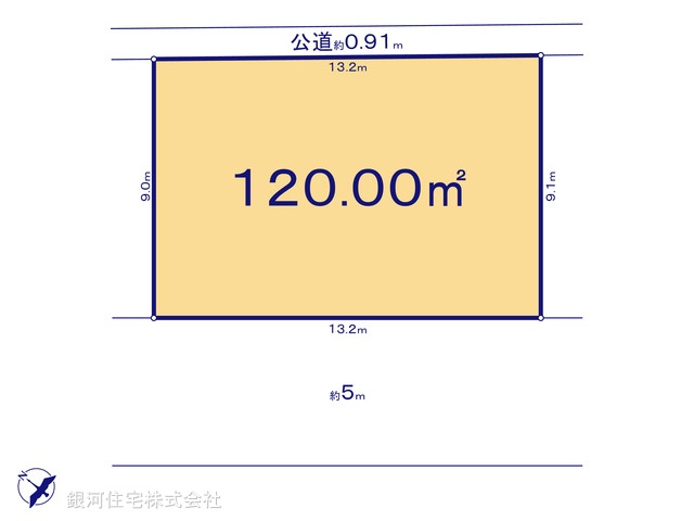 G00392879 東京都武蔵村山市岸１丁目 土地 1850万円【区画図】