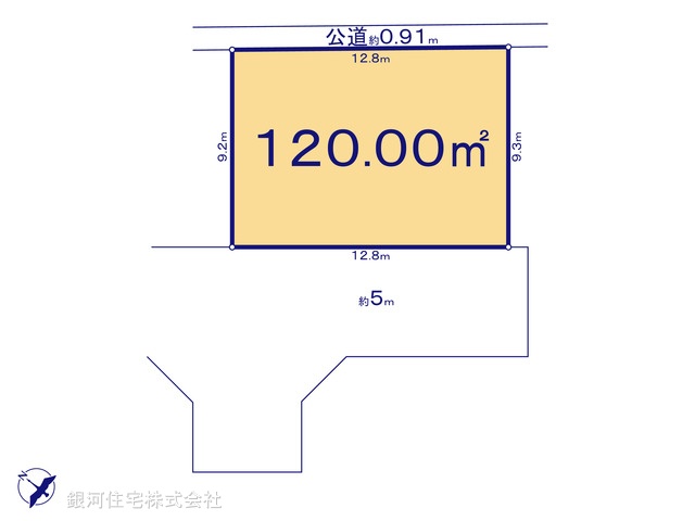 G00392881 東京都武蔵村山市岸１丁目 土地 1850万円【区画図】