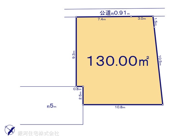 G00392882 東京都武蔵村山市岸１丁目 土地 1850万円【区画図】
