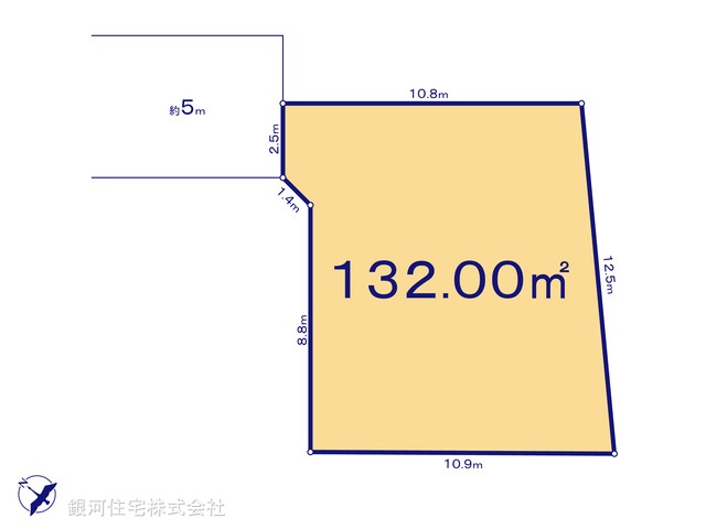 G00392883 東京都武蔵村山市岸１丁目 土地 1730万円【区画図】