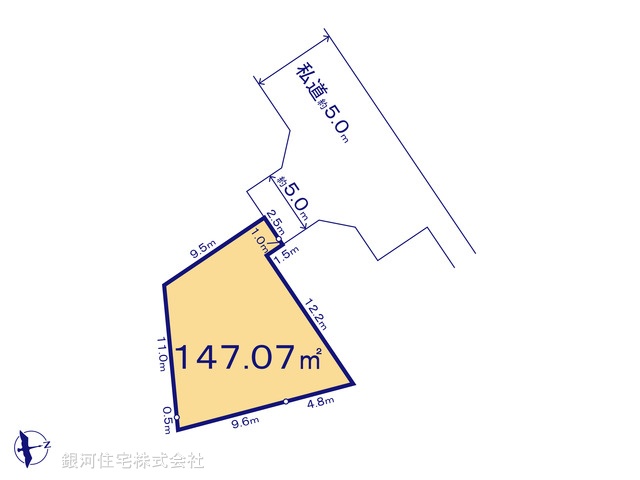 G00392898 東京都八王子市上壱分方町 土地 1580万円【区画図】