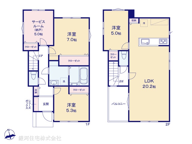G00392911 神奈川県横浜市戸塚区舞岡町 新築一戸建て 4780万円【間取図】