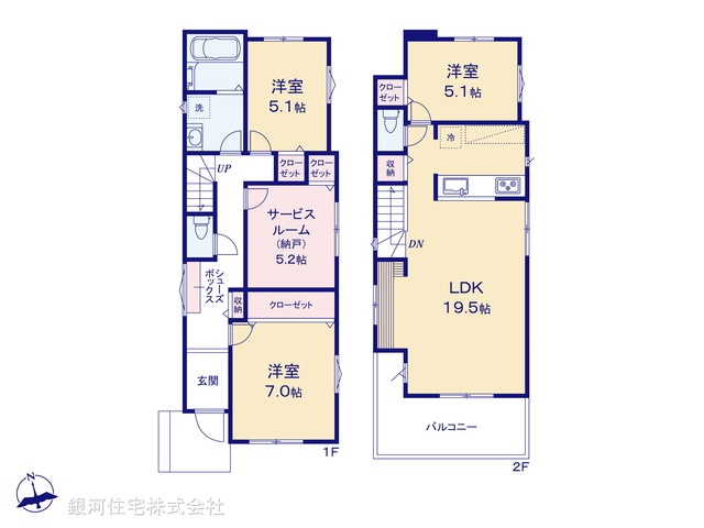 G00392912 神奈川県横浜市戸塚区舞岡町 新築一戸建て 4480万円【間取図】