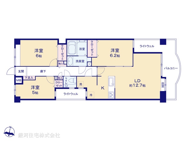 G00392954 神奈川県横浜市金沢区釜利谷南２丁目 中古マンション 2190万円【間取図】