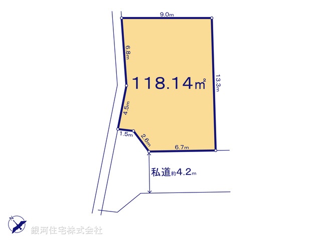 G00392962 埼玉県さいたま市見沼区大字大谷 土地(建築条件付土地) 1890万円【区画図】