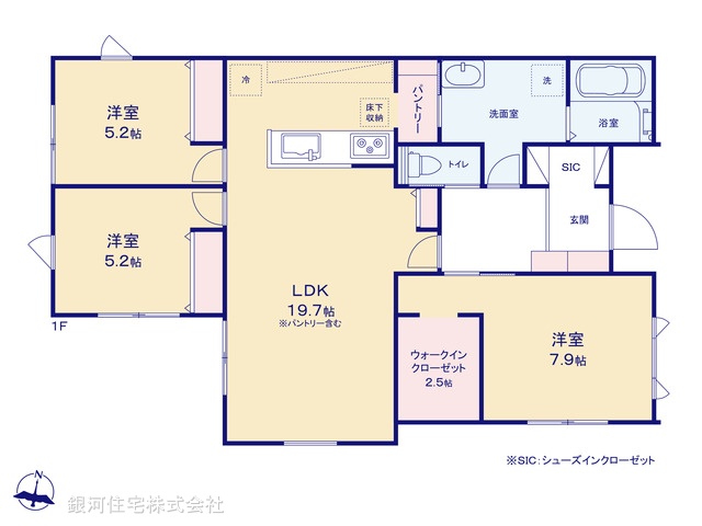 G00392988 千葉県千葉市中央区生実町 新築一戸建て 4580万円【間取図】