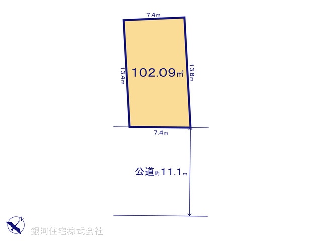 G00392991 千葉県我孫子市つくし野１丁目 土地 2499万円【区画図】
