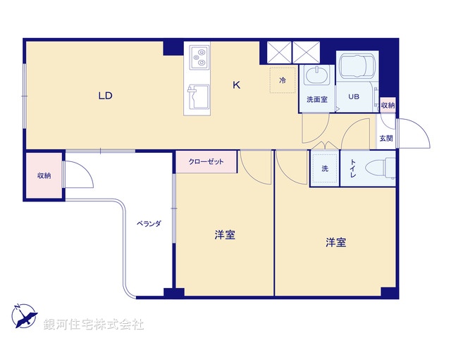 G00393046 埼玉県草加市瀬崎３丁目 中古マンション 1690万円【間取図】