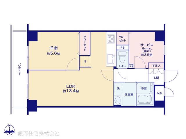 G00393239 東京都足立区東保木間１丁目 中古マンション 2790万円【間取図】