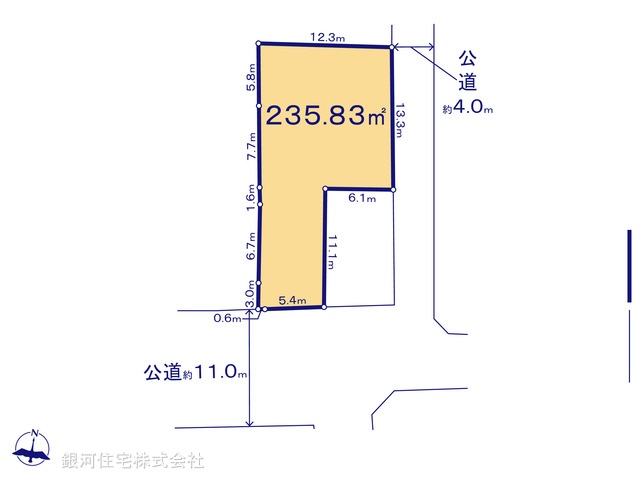 G00393248 東京都練馬区春日町６丁目 土地 1億8500万円【区画図】
