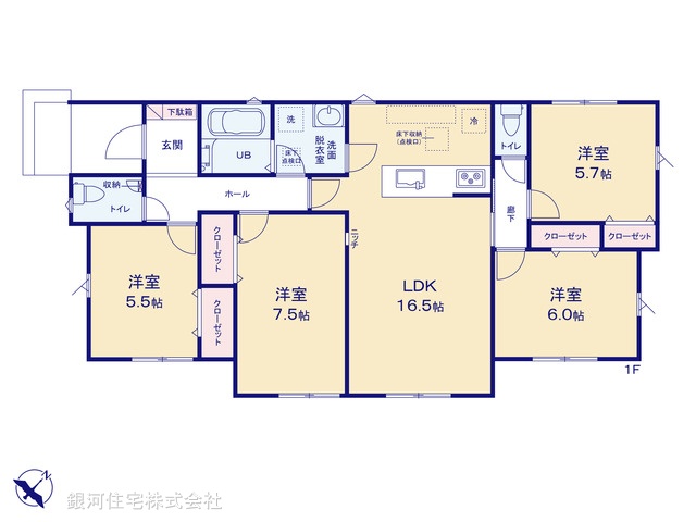 G00393286 東京都青梅市野上町１丁目 新築一戸建て 4090万円【間取図】