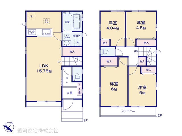G00393291 千葉県千葉市若葉区桜木北１丁目 新築一戸建て 2990万円【間取図】
