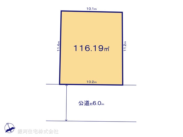 G00393344 千葉県松戸市二ツ木 土地 3799万円【区画図】