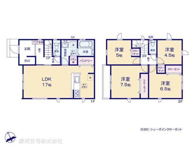 G00393353 東京都町田市小山町 新築一戸建て 4280万円【間取図】