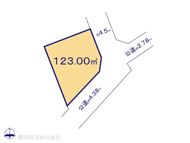 G00393372 埼玉県さいたま市岩槻区府内２丁目 土地 2090万円【区画図】