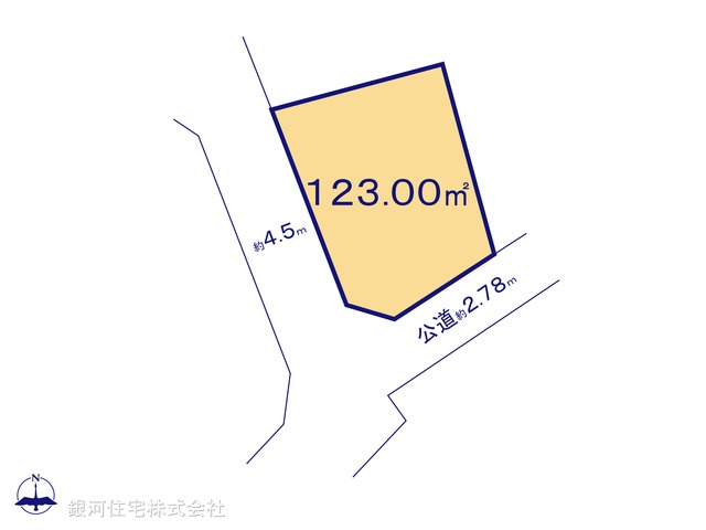 G00393373 埼玉県さいたま市岩槻区府内２丁目 土地 2290万円【区画図】