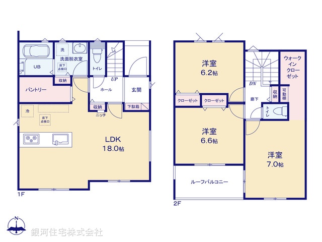 G00393396 千葉県成田市玉造７丁目 新築一戸建て 3990万円【間取図】