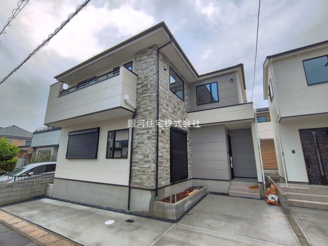 G00393430 千葉県流山市加４丁目 新築一戸建て 5199万円 土地面積117.02m² (約35.39坪) 建物面積111.15m² (約33.62坪) 間取り４ＬＤＫ 築年月2026年07月(築１年以内)【外観8】