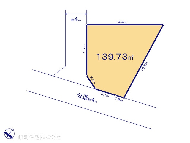 G00393450 埼玉県入間市高倉５丁目 土地(建築条件付土地) 1899万円【区画図】