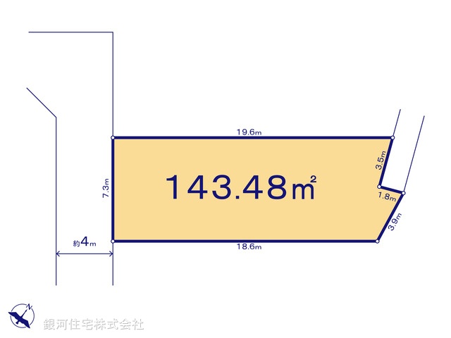 G00393452 埼玉県入間市高倉５丁目 土地(建築条件付土地) 1699万円【区画図】