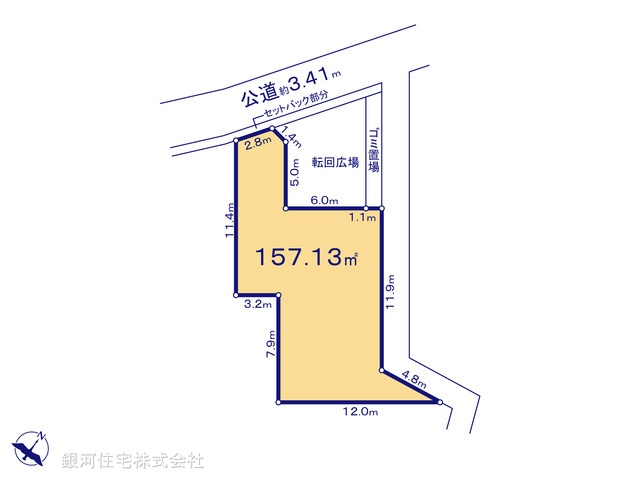 G00393455 埼玉県入間市高倉５丁目 土地(建築条件付土地) 1599万円【区画図】